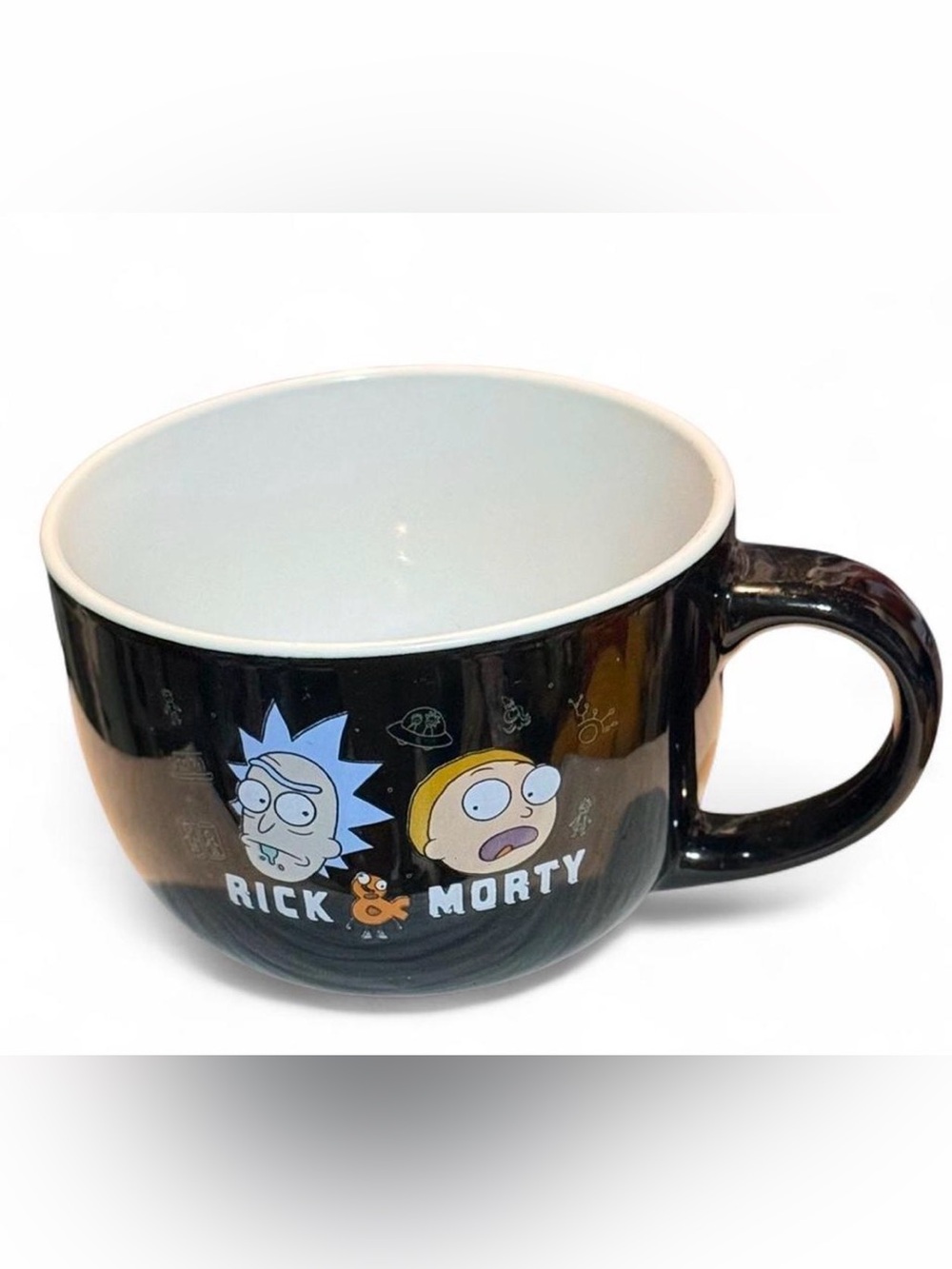 SILVER BUFFALO RICK & MORTY 24oz CERAMIC SOUP MUG/ COFFEE CUP BRAND NEW